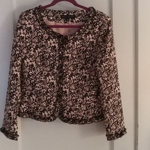 Nipon Boutique Blazer or Shirt, Pink/Black, Sz. 12